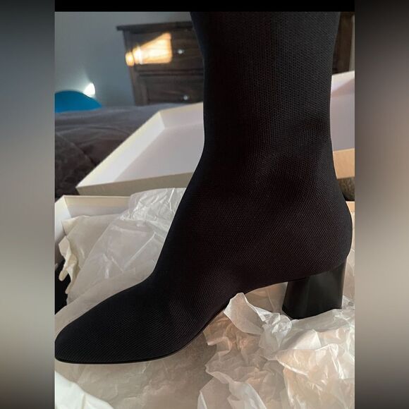 M. M. Lafleur Black Nina Knit Boots - Picture 3 of 15